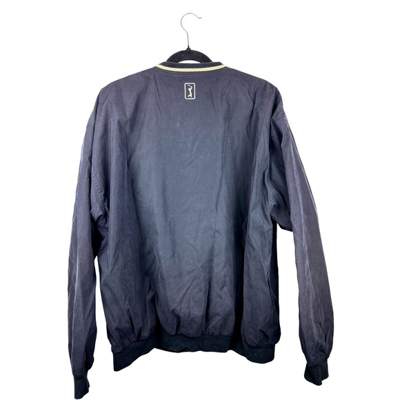 PGA Tour Mens Windshirt Large Navy V-Neck Pullover Delta Delta Delta Dad 2007 - Picture 2 of 3